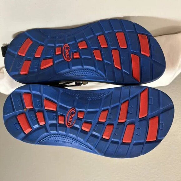 Chaco Kid's ZX/1 Ecotread Sandals - Mantel Cerulean Multi Color - Picture 3 of 5